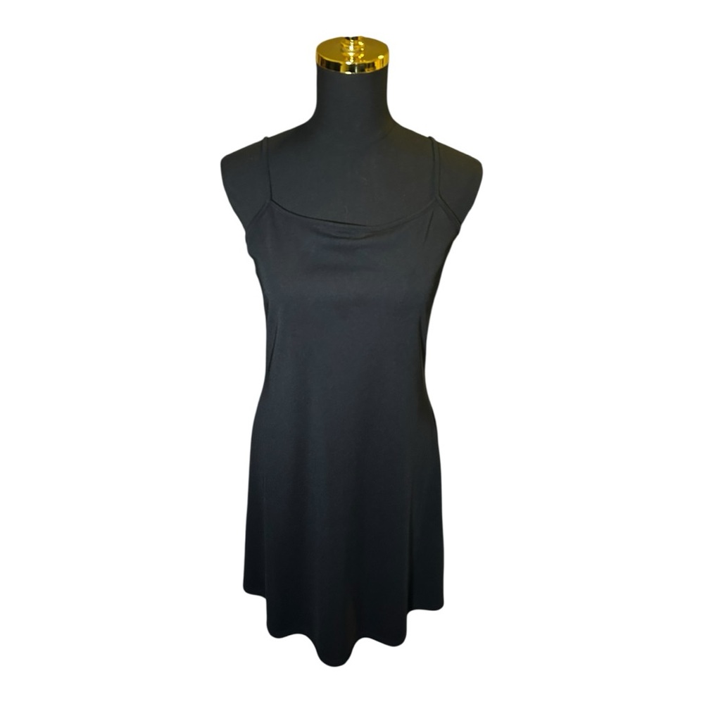 Isaac Mizrahi Classic Minimalist Black Mini Dress Size Small